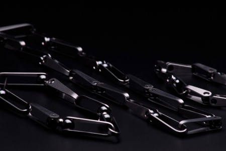 Náramky a náhrdelník: nerez, hematit, striebro